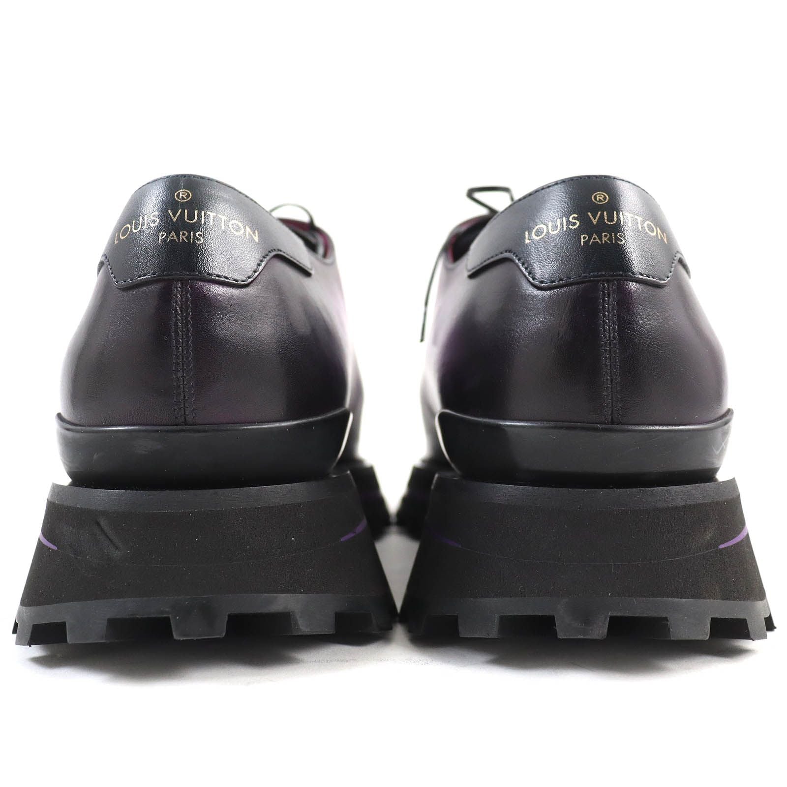 Louis Vuitton Cong le Line Plentou Derby Shoes Leather Purple Gradient 6 — view 5
