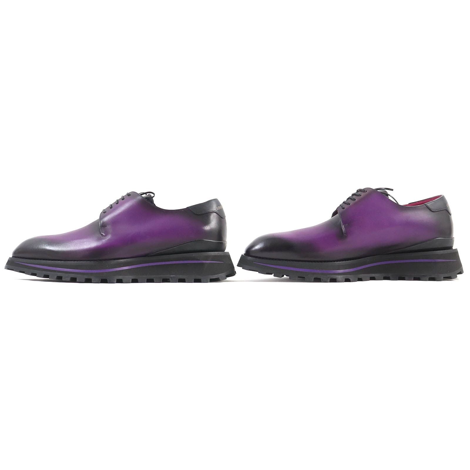 Louis Vuitton Cong le Line Plentou Derby Shoes Leather Purple Gradient 6 — view 3