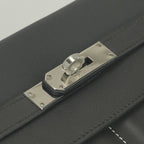 Hermes Roulis Shoulder Bag Color Graphite Gray Silver — view 7