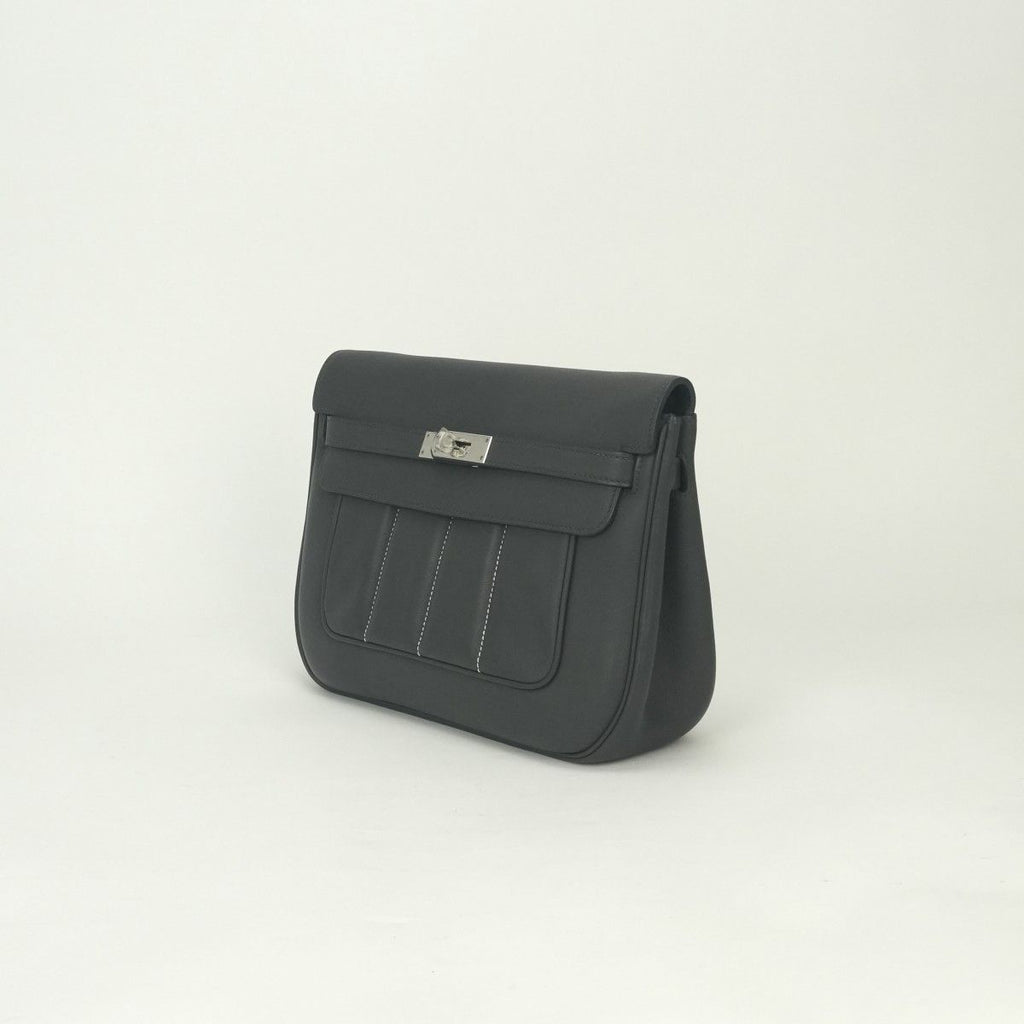 Hermes Roulis Shoulder Bag Color Graphite Gray Silver — view 2