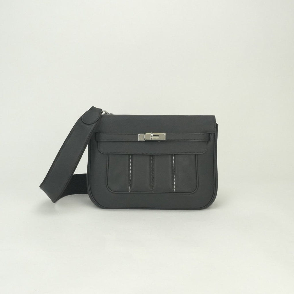 Hermes Roulis Shoulder Bag Color Graphite Gray Silver