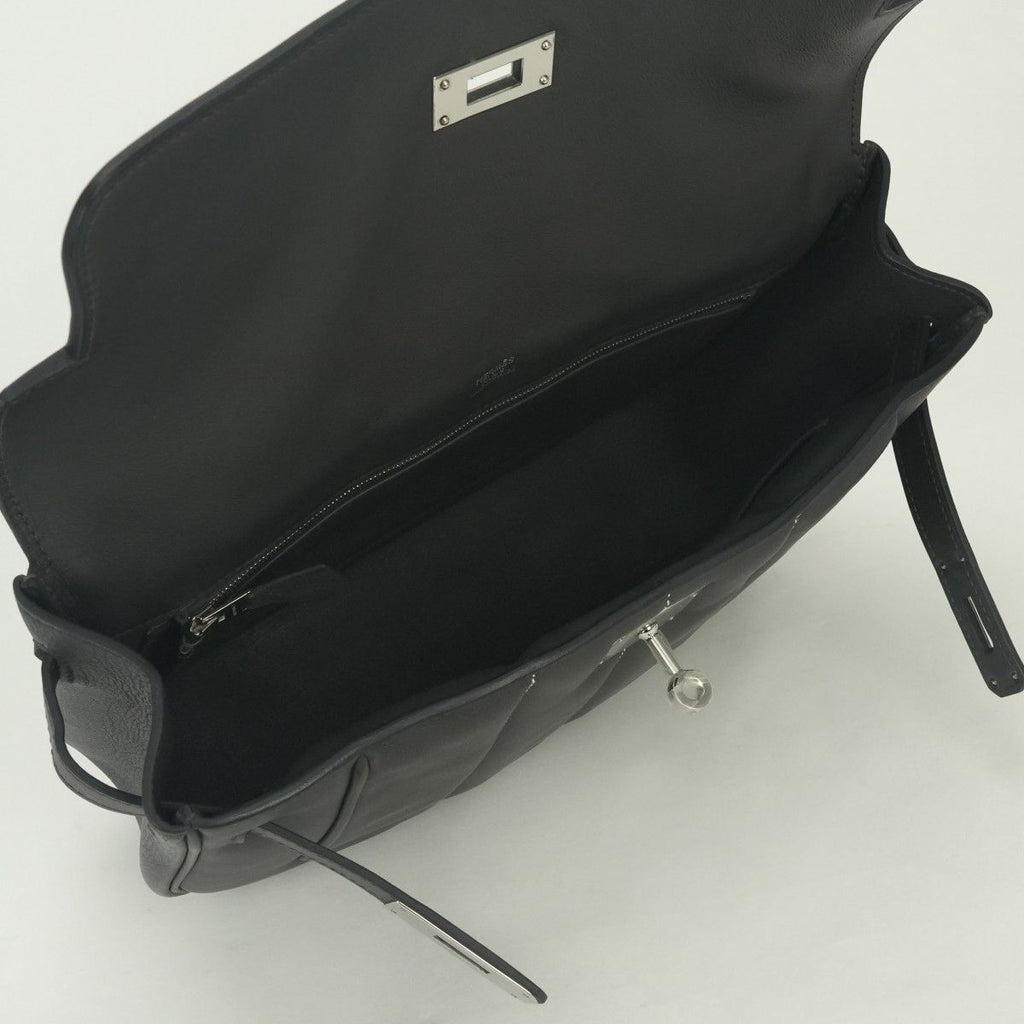 Hermes Roulis Shoulder Bag Color Graphite Gray Silver — view 9