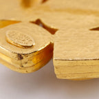 Chanel CC Logo Vintage Gold Plated Brooch — view 4