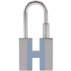 Hermes Motif Bag Charm Pendant Metal Silver Caden