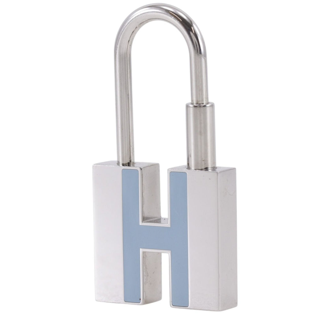 Hermes Motif Bag Charm Pendant Metal Silver Caden — view 2