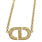 Dior Petit CD Lightstone Logo Necklace Gold — view 6