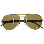 Gucci Side Temple Logo Wellington Sunglasses Gold Eyewear