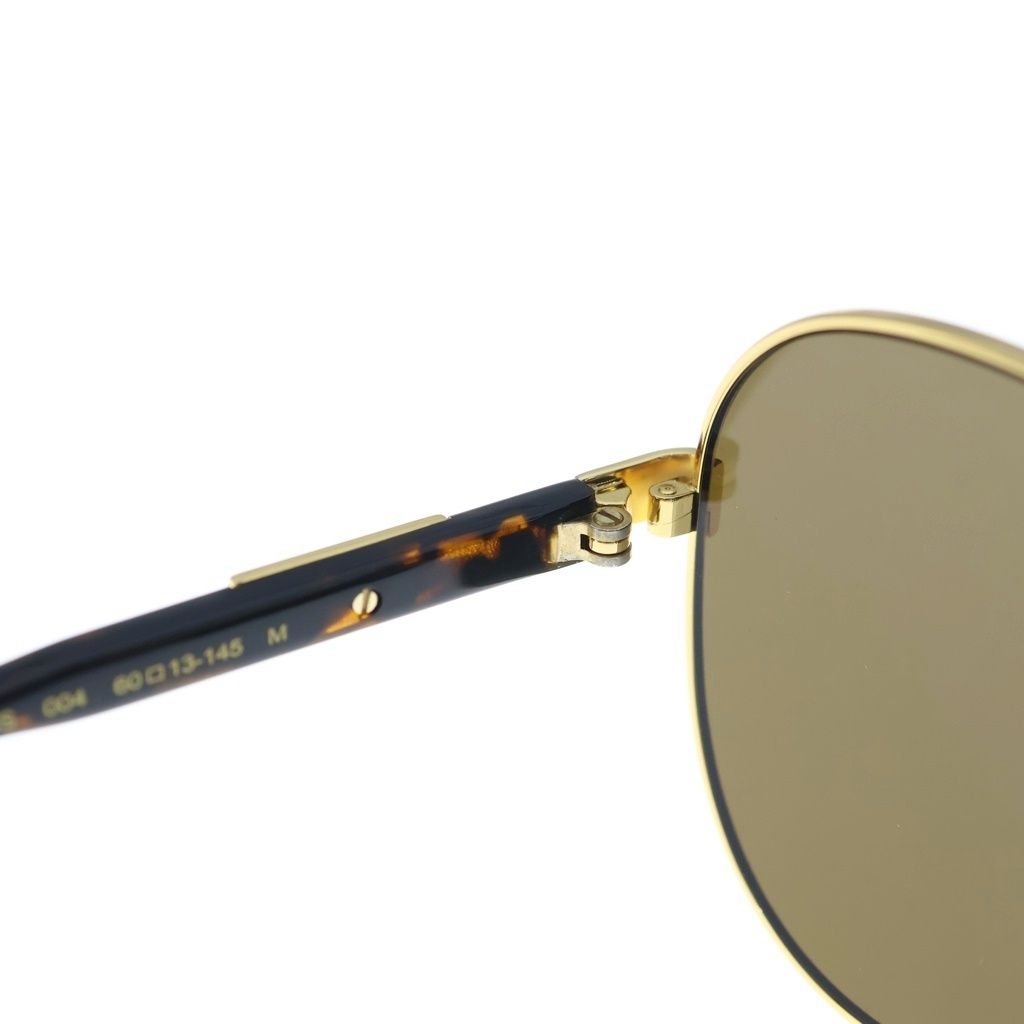 Gucci Side Temple Logo Wellington Sunglasses Gold Eyewear — view 4