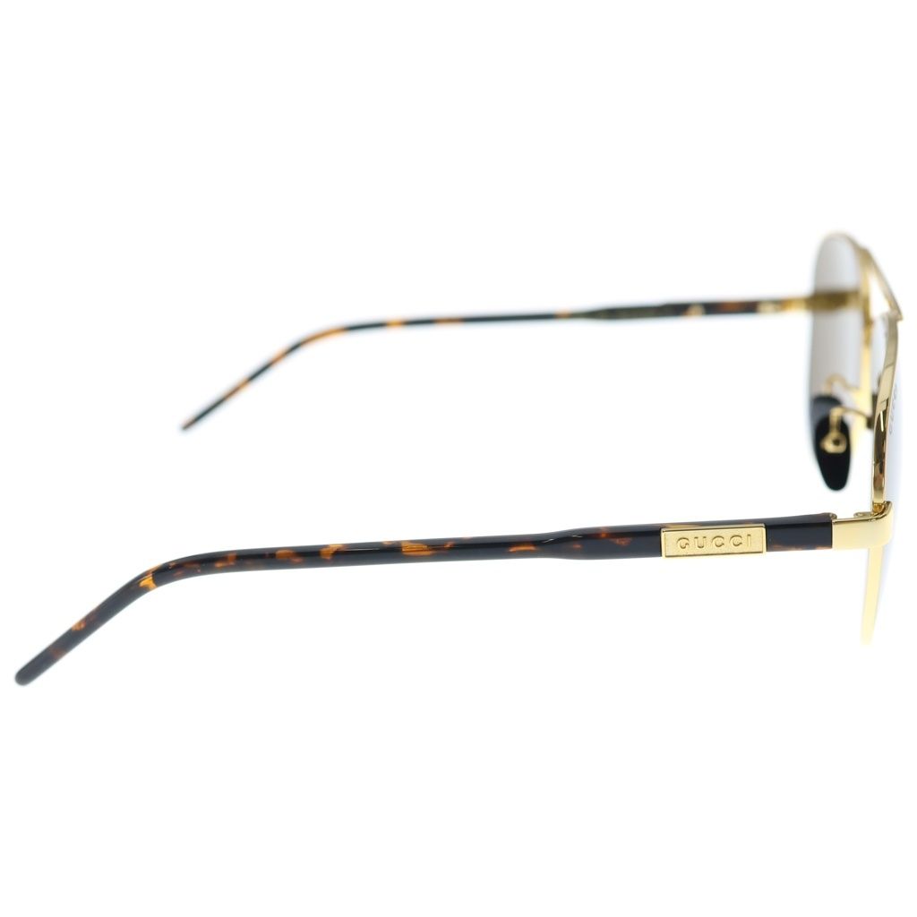 Gucci Side Temple Logo Wellington Sunglasses Gold Eyewear — view 3