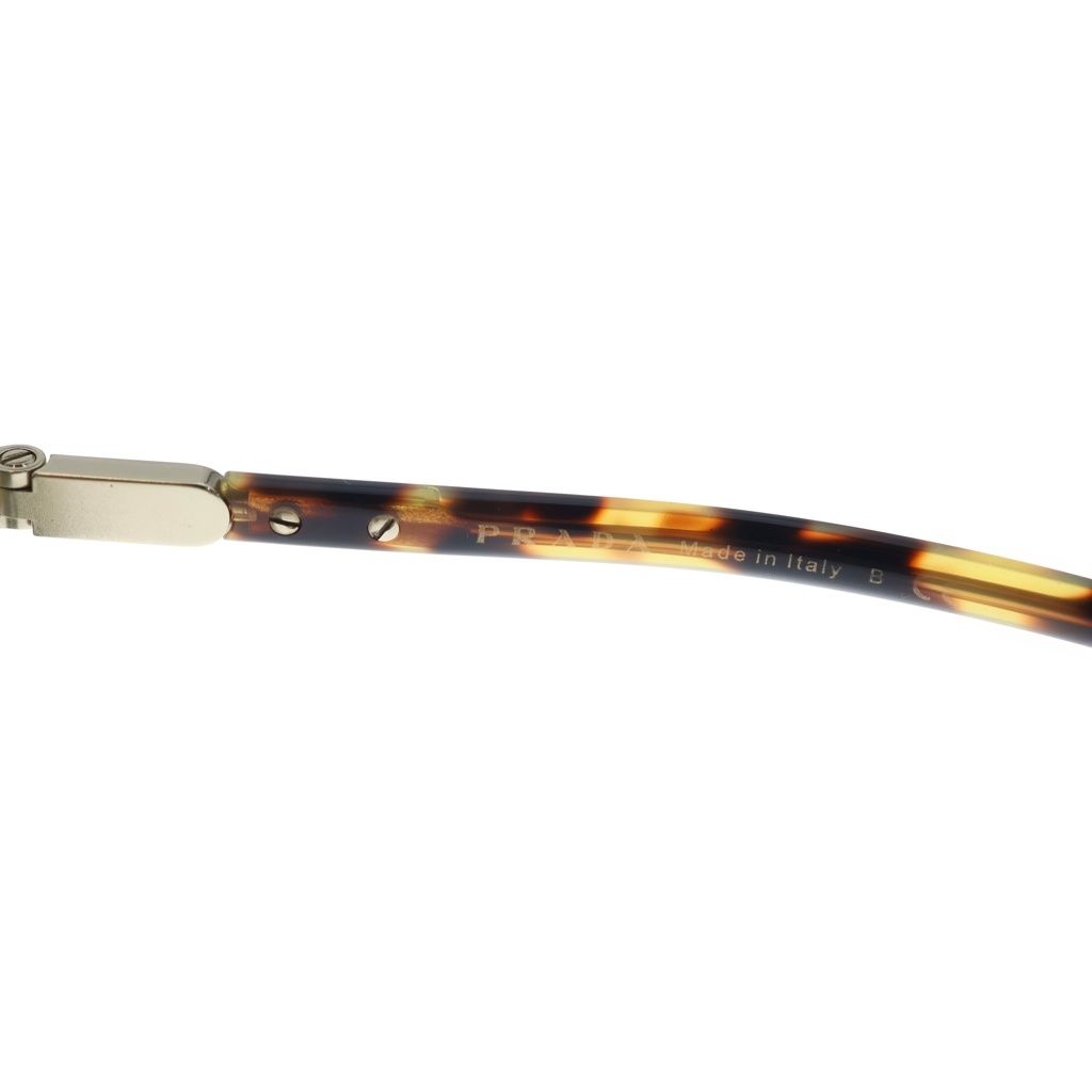Prada Side Temple Logo Pattern Wellington Sunglasses Brown Eyewear — view 6
