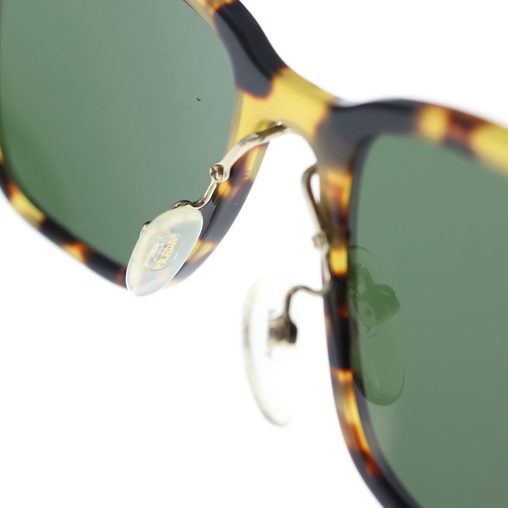 Prada Side Temple Logo Pattern Wellington Sunglasses Brown Eyewear — view 5