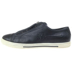 Louis Vuitton Center Zip Leather Low Cut Sneakers Black