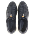 Louis Vuitton Center Zip Leather Low Cut Sneakers Black — view 4