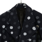 Louis Vuitton YK Painted Dots Jacket Xk4 Yayoi Kusama Wool Chesterfield Gray — view 3