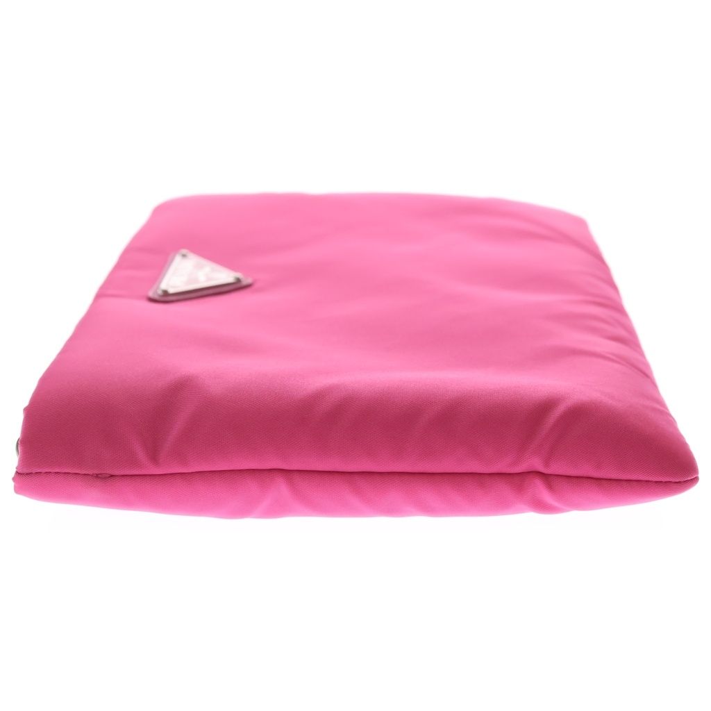 Prada Clutch Pink Tessuto Silver — view 3