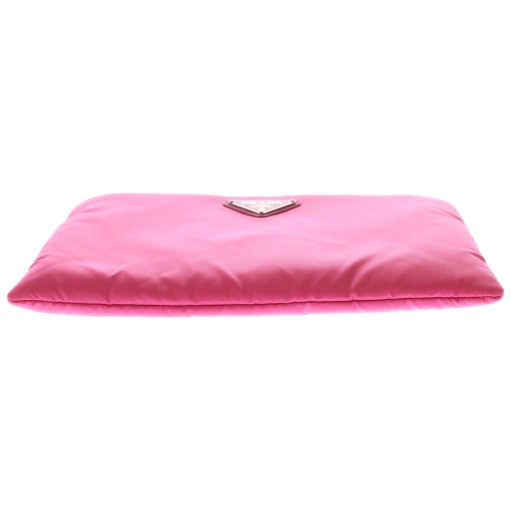Prada Clutch Pink Tessuto Silver — view 4