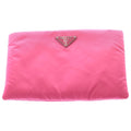 Prada Clutch Pink Tessuto Silver