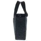 Loewe Font Tote Small 2-Way Shoulder Bag Black Basket Gold — view 3