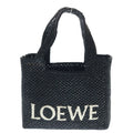 Loewe Font Tote Small 2-Way Shoulder Bag Black Basket Gold