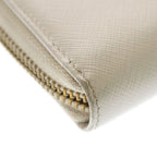 Prada Zip Around Wallet Leather White — view 5