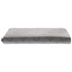 Louis Vuitton Monogram Shadow Zippy Wallet Vertical Card Case Gray Leather — view 3