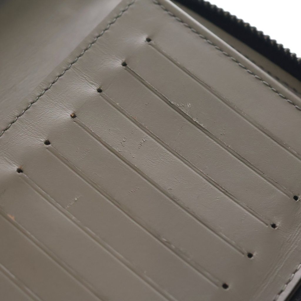 Louis Vuitton Monogram Shadow Zippy Wallet Vertical Card Case Gray Leather — view 5