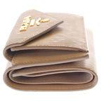 Prada Saffiano Leather Trifold Wallet Beige — view 3