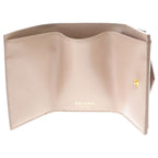 Prada Saffiano Leather Trifold Wallet Beige — view 4