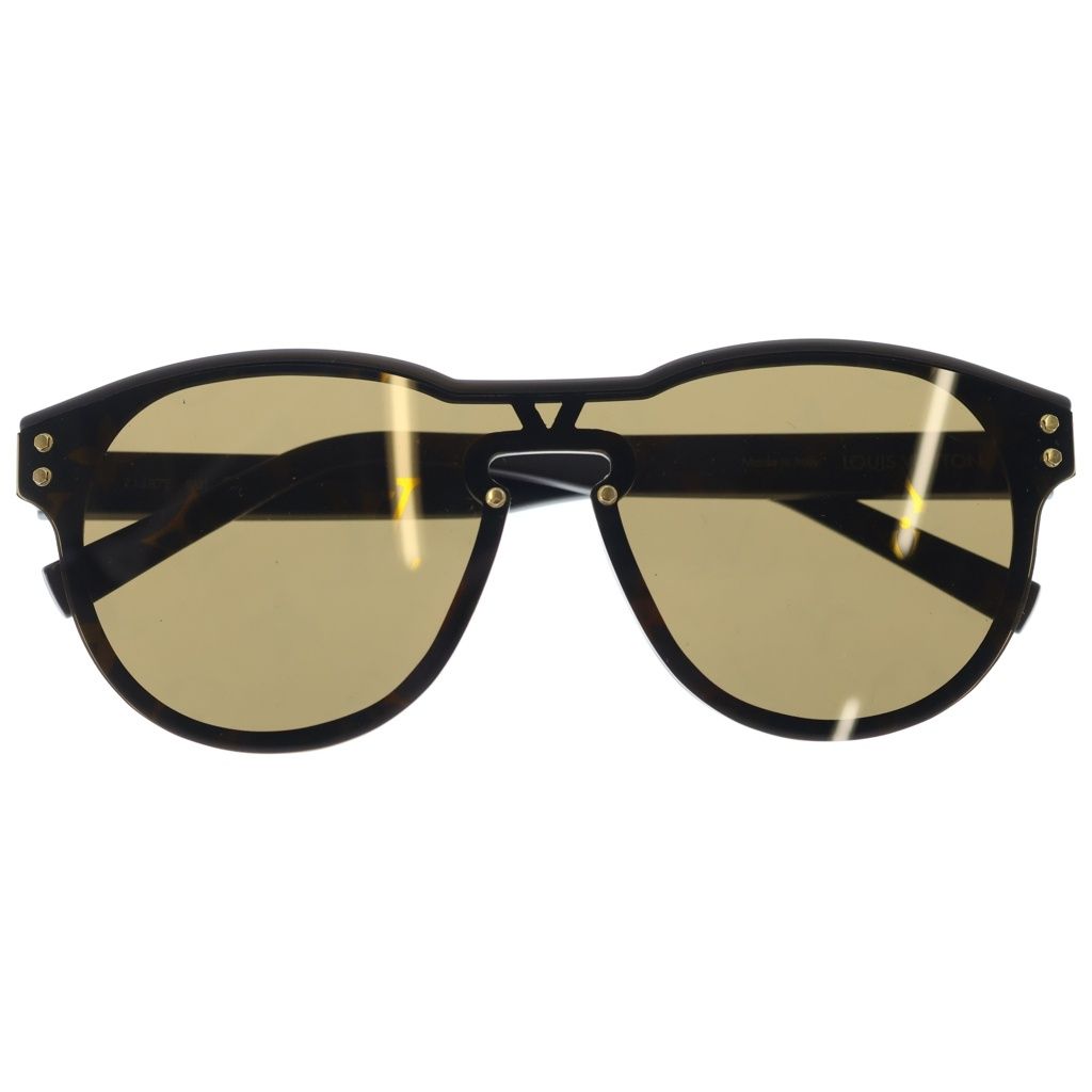 Louis Vuitton Monogram LV Waimea Round Acetate Sunglasses Brown Eyewear