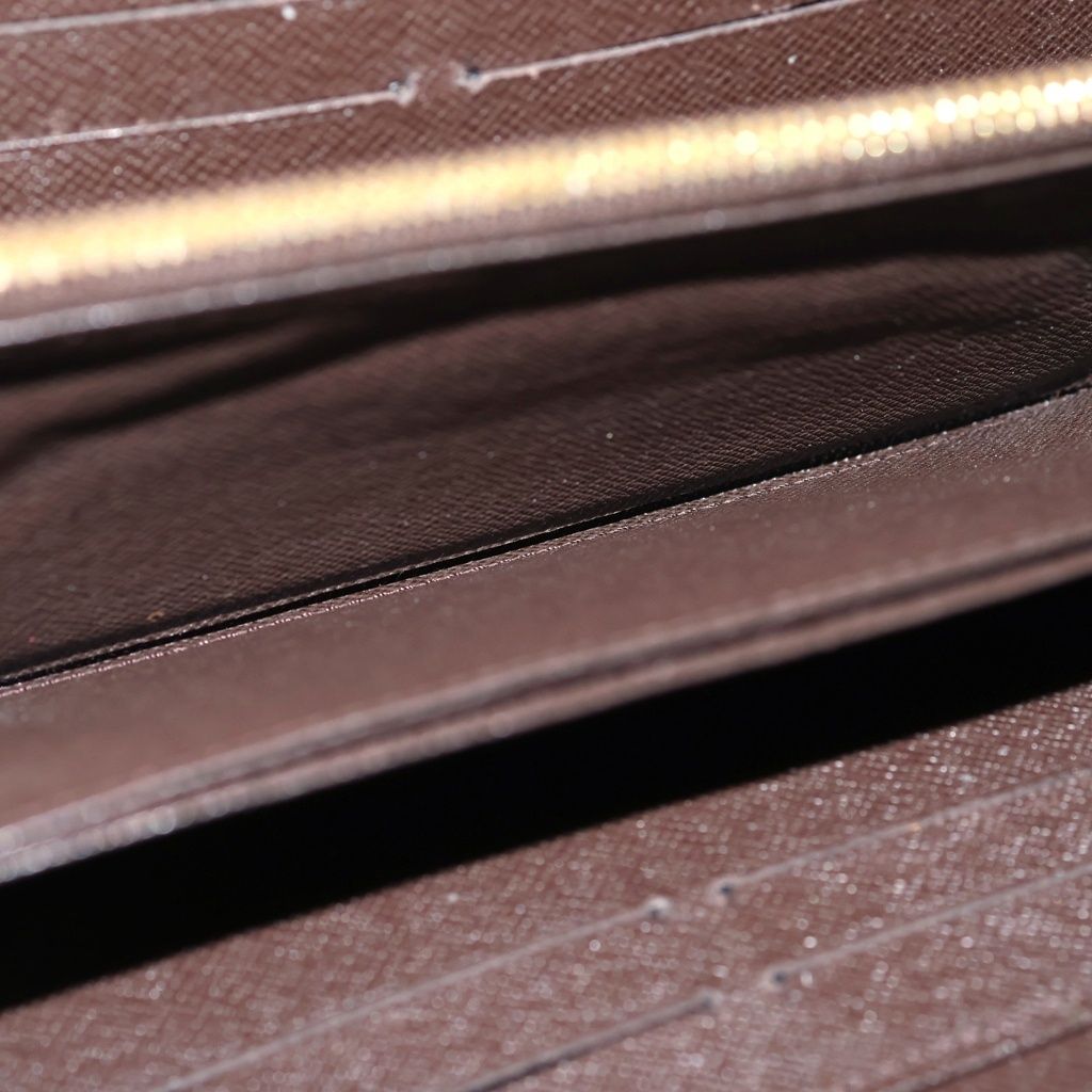 Louis Vuitton Damier Zippy Wallet Zip Around Brown — view 4