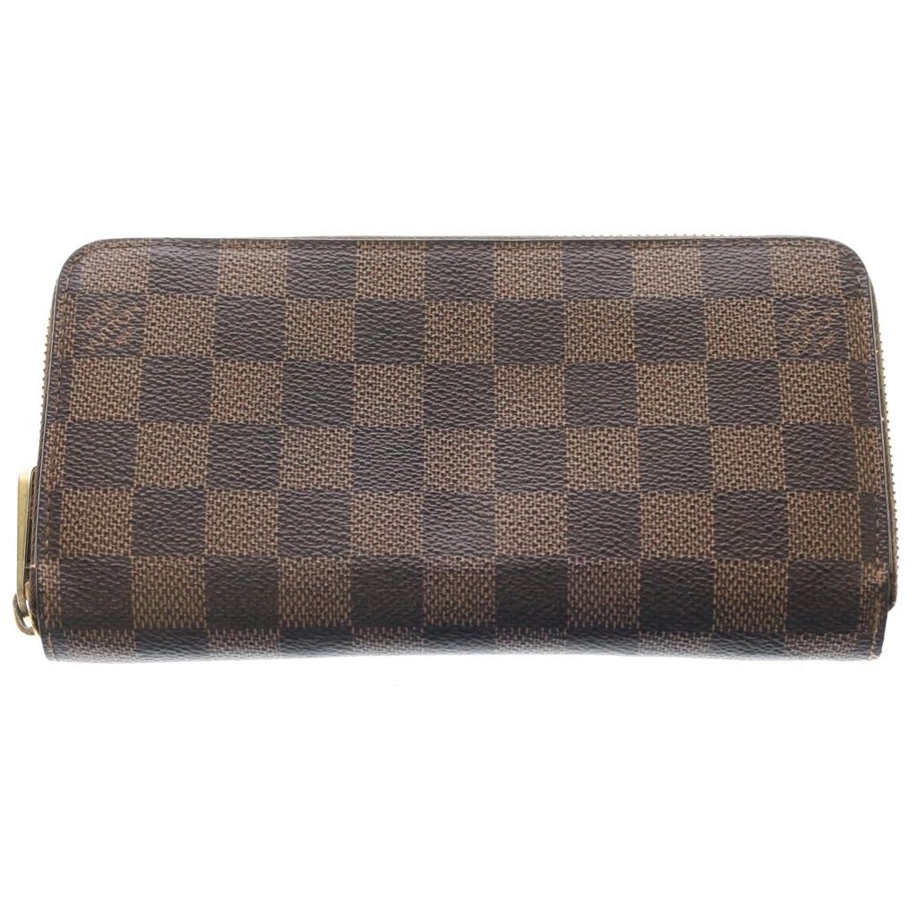 Louis Vuitton Damier Zippy Wallet Zip Around Brown