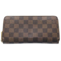 Louis Vuitton Damier Zippy Wallet Zip Around Brown