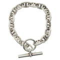 Hermes Chaine D'ancre Chain Bracelet Silver