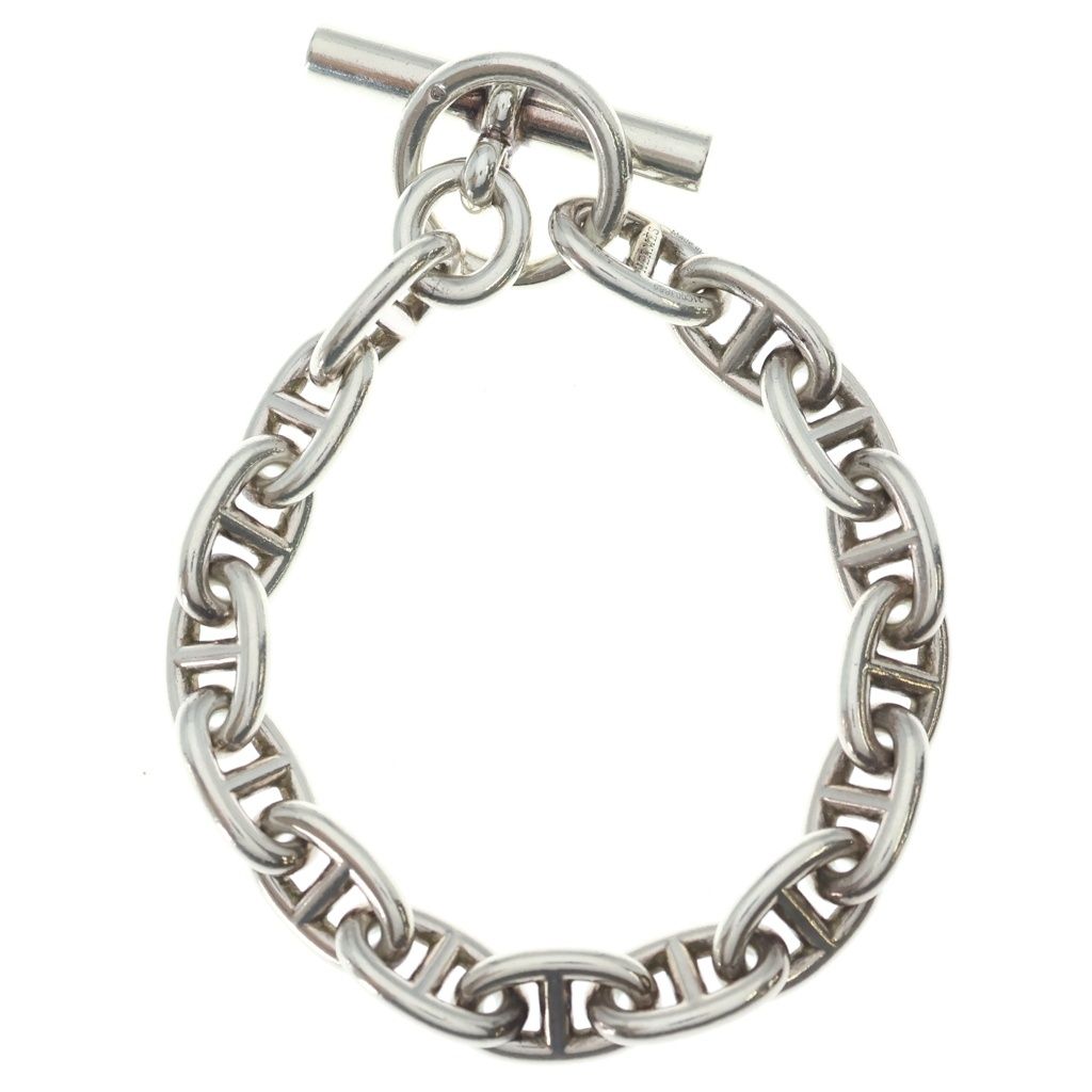 Hermes Chaine D'ancre Chain Bracelet Silver — view 2