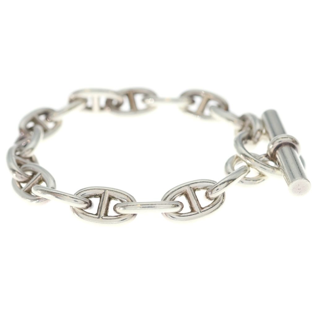 Hermes Chaine D'ancre Chain Bracelet Silver — view 3
