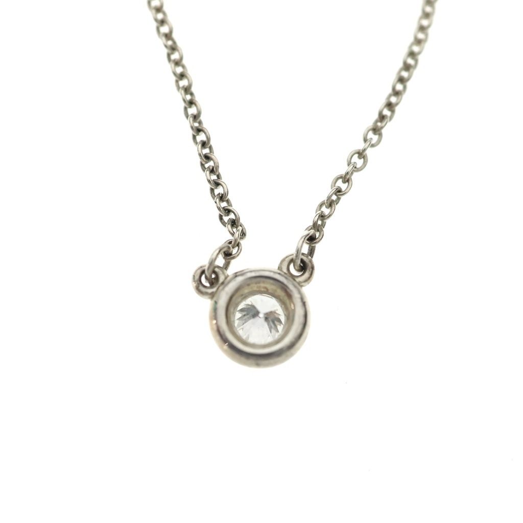 Tiffany & Co by the Yard Diamond Pendant Chain Silver — view 5