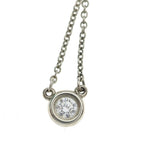 Tiffany & Co by the Yard Diamond Pendant Chain Silver — view 3