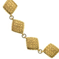 Chanel Quilted Diamond Gold Plated Necklace Choker