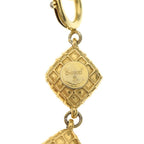 Chanel Quilted Diamond Gold Plated Necklace Choker — view 6