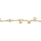Louis Vuitton in the Sky Necklace Rhinestone Gold — view 3