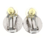 Chanel CC Logo Faux Pearl Earrings Silver — view 2