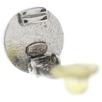 Chanel CC Logo Faux Pearl Earrings Silver — view 6
