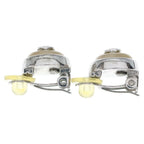 Chanel CC Logo Faux Pearl Earrings Silver — view 4