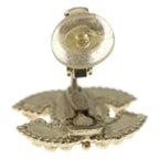 Chanel CC Logo Faux Pearl Gold Earrings — view 5