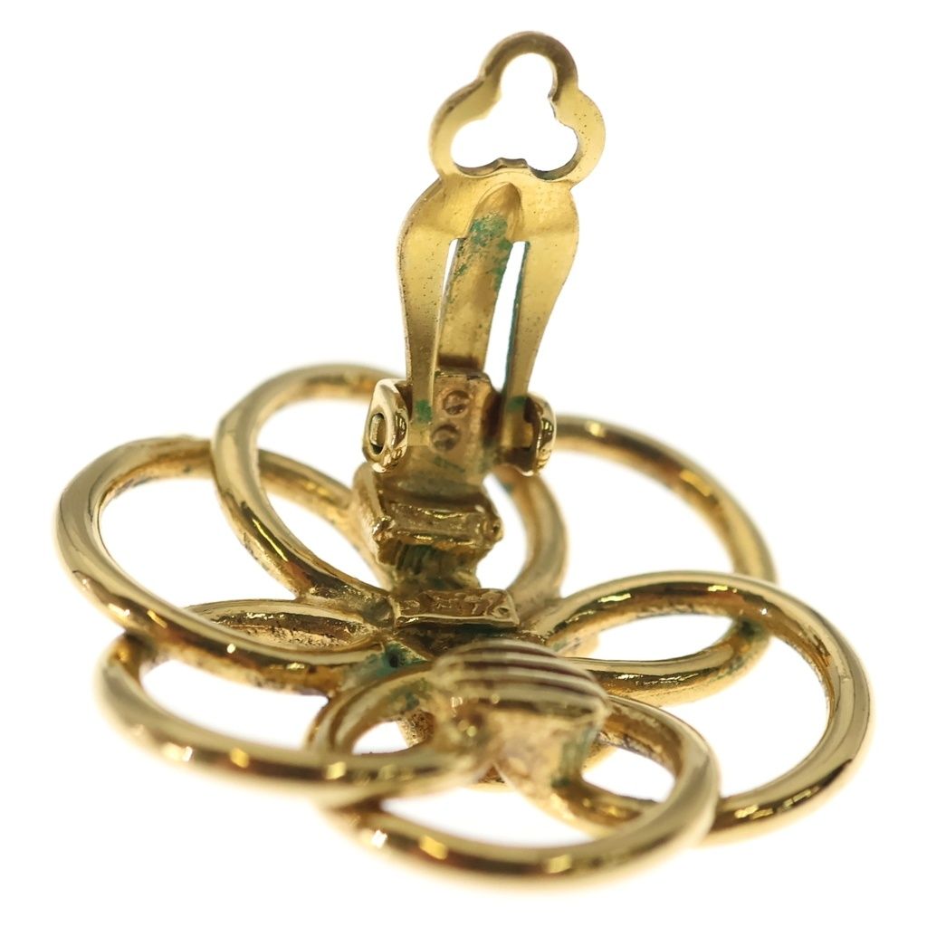 Chanel CC Logo Earrings Gold — view 5