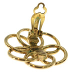 Chanel CC Logo Earrings Gold — view 5