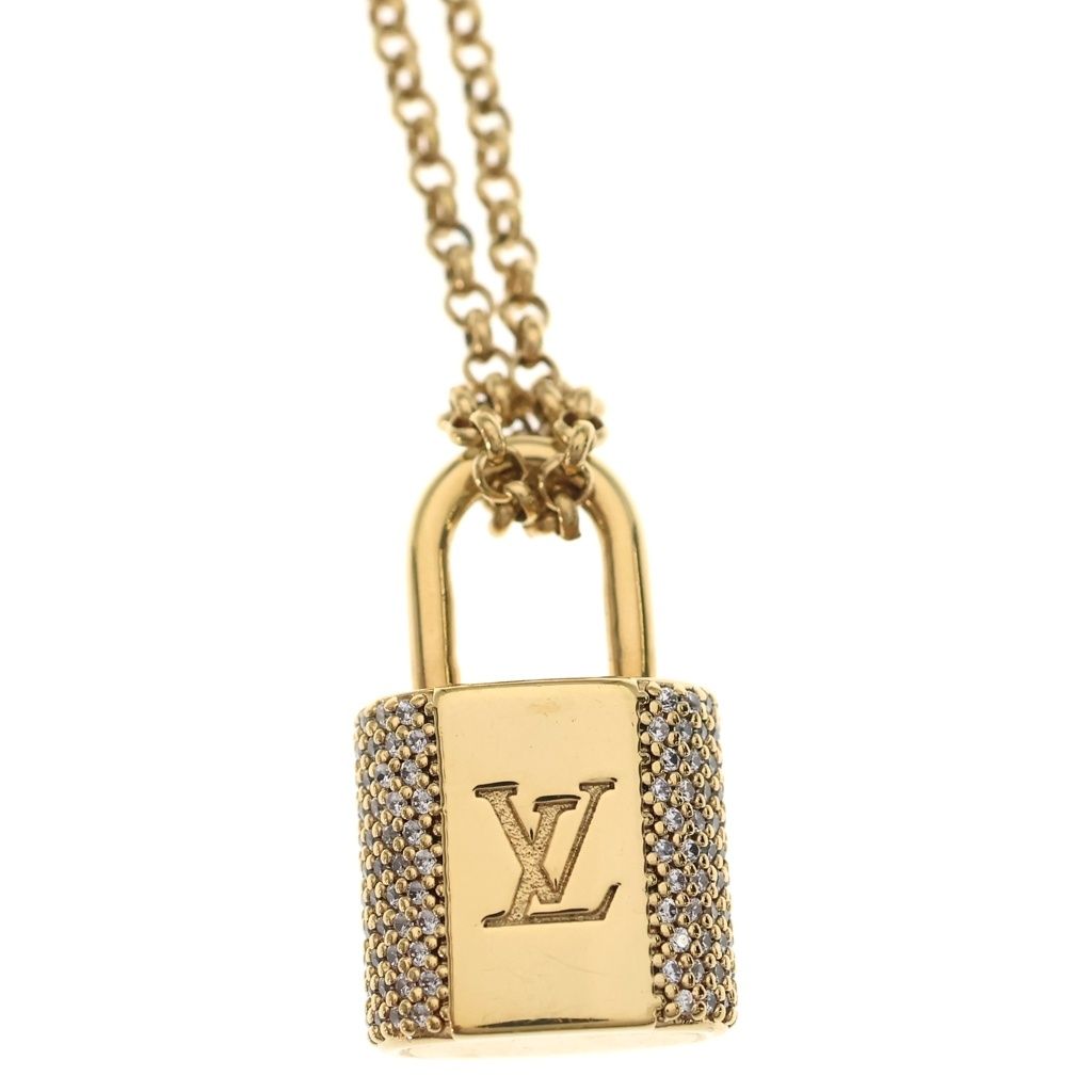 Louis Vuitton LV Padlock Pendant Gold — view 3