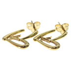 Louis Vuitton Book le Reille Heart Foreign Love Earrings Gold — view 3