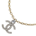 Chanel CC Logo Rhinestone Necklace