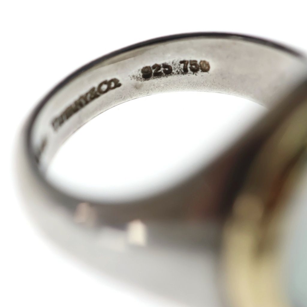Tiffany & Co Shell Ring Gold Silver — view 6